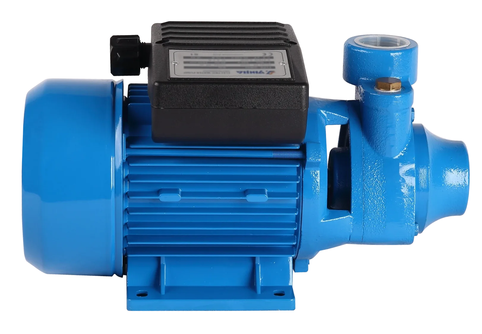 YINJIA IDB peripheral pump side view showing pump body and motor detail