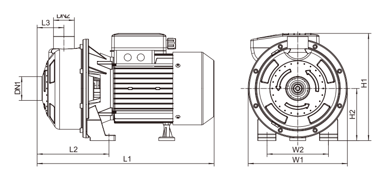 centrifugal-pump-ysm-yinjia-dimension-drawing