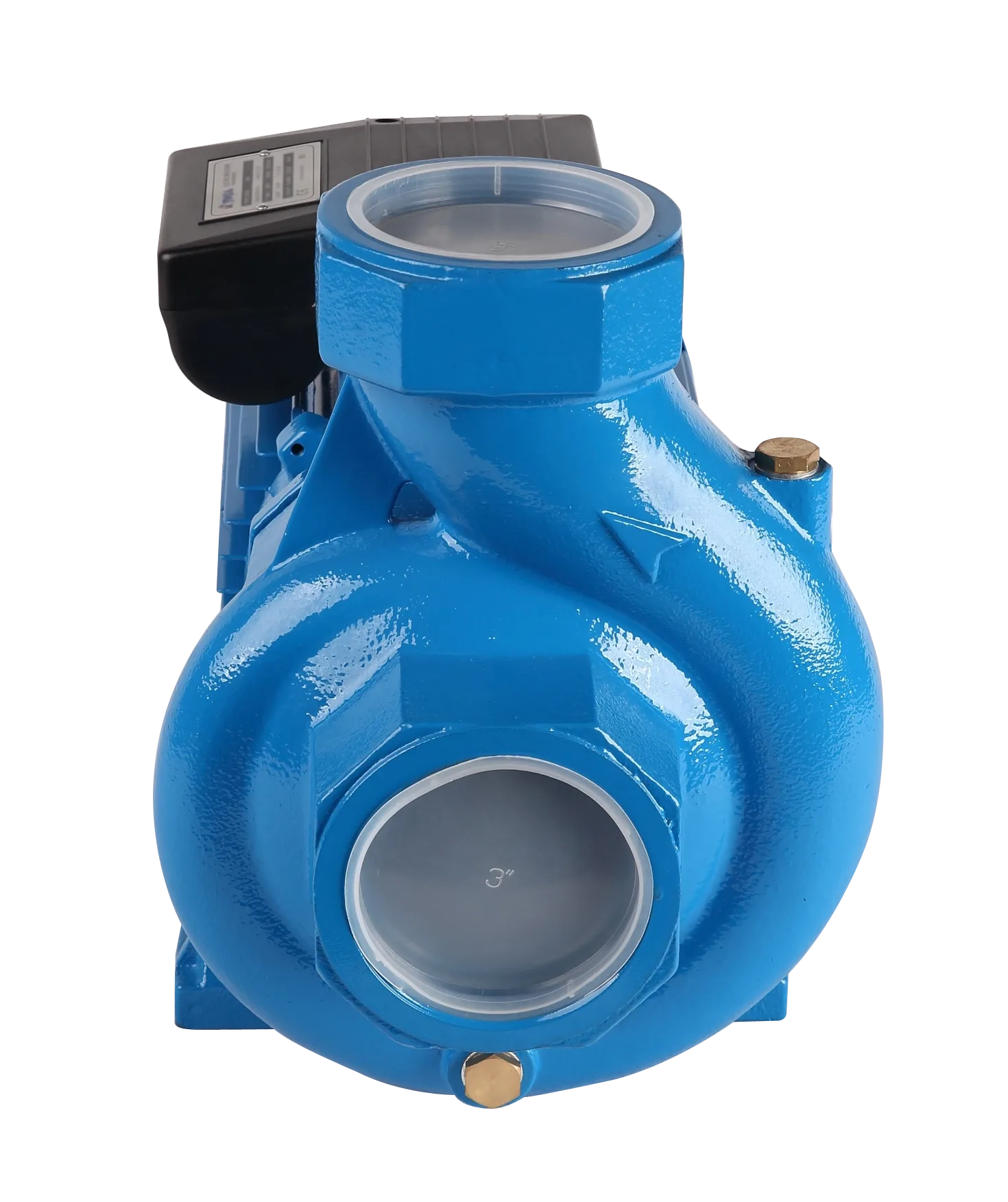 YINJIA CS centrifugal pump side view showing pump body and motor detail