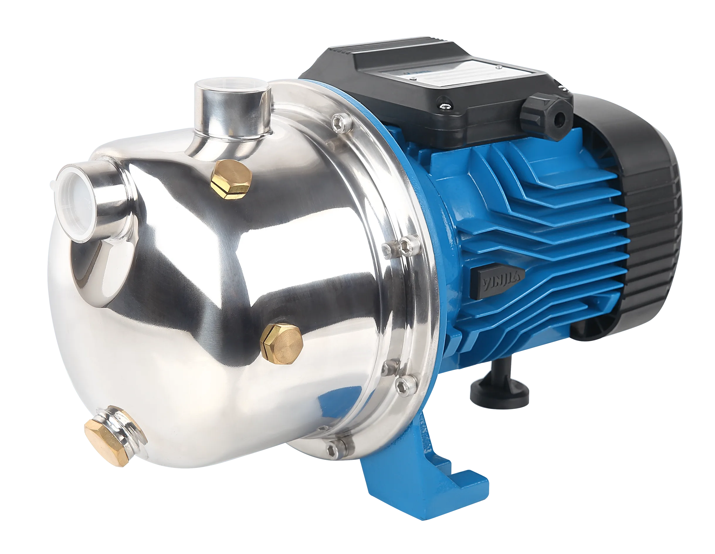 YINJIA JSM self-priming jet water pump front view for home water supply and garden irrigation