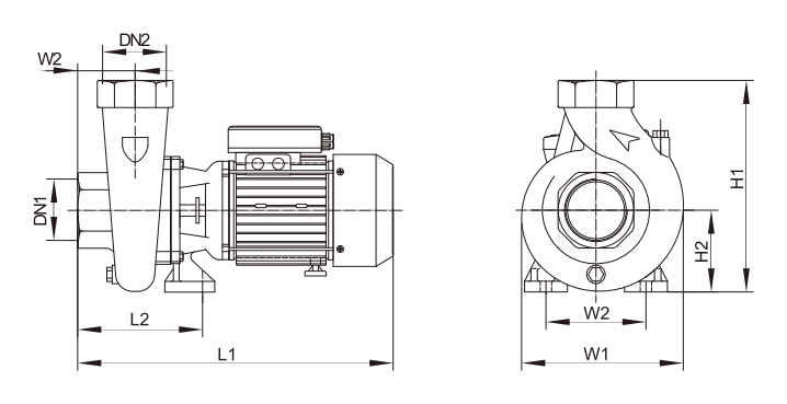 centrifugal-pump-cs-yinjia-dimension-drawing
