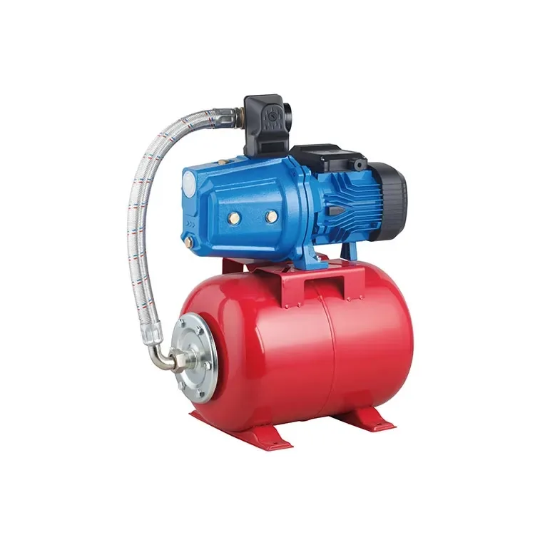 YINJIA JLM self-priming jet pump side view showing pump body and motor detail
