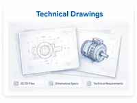 2D/3D files, dimensional specifications & technical requirements